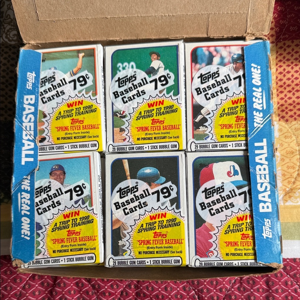1989 Topps Baseball Card Box - Picture 2 of 2